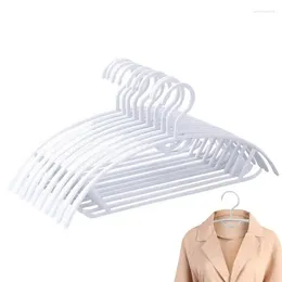 Hangers 10pcs Non Slip Clothes Stackable Shirts Pants Dry With Side Hooks Home Storage Supplies For Bathroom Bedroom