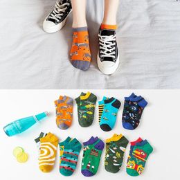 Women Socks RUNNING CHICK Spring And Summer Pure Cotton Creative Fruit Ankle