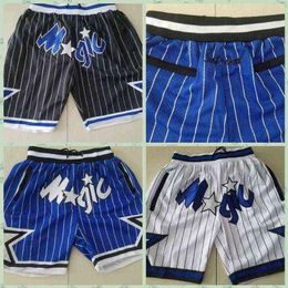 Men Orlando's Magic's just don Basketball Shorts Exquisite embroidered fabric pocket pants2269