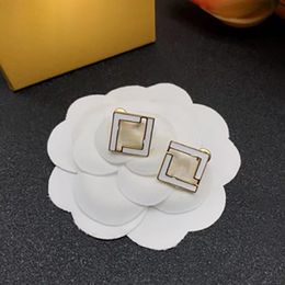 Orecchini di gioielli orecchini di design orecchini di marca di lusso designer lettere stud geometriche donne famose rotondo cristallo strass perla orecchino negozio di fabbrica scatola bella
