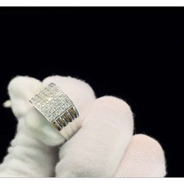 Men Ring 14k Solid Gold Moissanite Diamond Ring for Man's Gift Wholesale k Gold Jewellery Custom Hip Hop Jewlery Men Ring