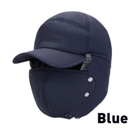 Men Women Hats Caps Mask Set Earmuffs Thickened Warm Winter For Outdoor Cycling Coldproof Windproof Cotton Cap Hunting Hat Masks5992030