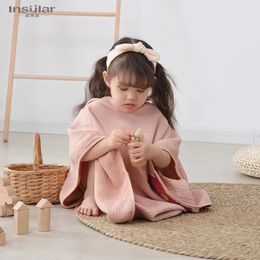 Towels Robes 0-6 Years Old Children's Bath Towel Summer Thin Bathrobe 4-Layer 100% Cotton Gauze Baby Bath Towel Soft Absorbent Bath Towel 231024