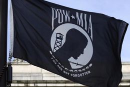 3x5ft POWMIA FlagCanvas Header and Double Stitched You are not forgotten Prisoner of War Flag with Brass Grommets5531845