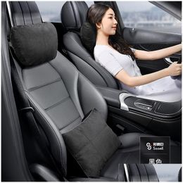 1 Pc Car Headrest Pillow S Class Design Comfortable Seat Er Protector Soft Neck Pillows Rest Cushions-For Benz Drop Delivery