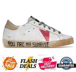 Designer Shoes Golden Women Super Star Brand Men New Release Italy Sneakers Sequin Classic White Do Old Dirty Casual Shoe Lace Up Woman Man 36-46 191