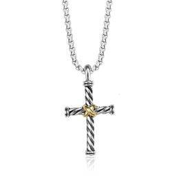 DY Necklace Designer Classic Jewelry Fashion charm jewelry Dy Cross necklace Popular Lexus X Button Line Pendant Style Christmas gift jewelry luxury accessories