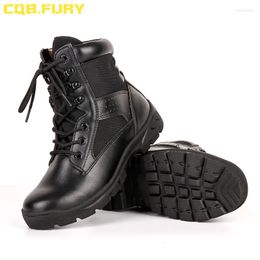 Boots CQB.FURY Super Light Mens Combat Military Black Tactical Ankle Army Boot Solid Wearable Microfiber Lace-up Size38-46