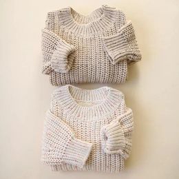 Cardigan Baby Loose Sweater Knitted Autum Winter Baby Boy Girl Clothes Round Neck Kid Toddler Girl Boy Pullover Baby Outerwear 231025