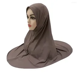 Ethnic Clothing Women Fashion Linen Hijab Scarf Long Muslim Shawl Plain Soft Turban Tie Head Wraps For Africa Headscarf Ramadan Pray Hats