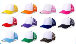Cheerleading Summer Plain Trucker Mesh Hat Snapback Blank Baseball Cap Adjustable