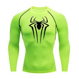 Men s T Shirts Sun Protection Sports Second Skin Running T shirt Fitness Rashgarda MMA Long Sleeves Compression Shirt Workout Clothing 231025