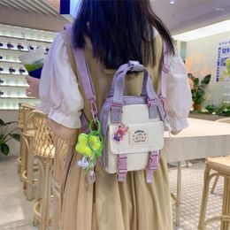School Bags Female Waterproof Nylon Small Travel Bag Teenage Girl Mobile Phone Back Kawaii Mini Backpack Women Multifunction Backpacks