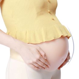 Catsuit Costumes ONEFENG Composite Fabric Pad Silicone Fake Pregnant Belly Nude Color 2000g-3000g/pc