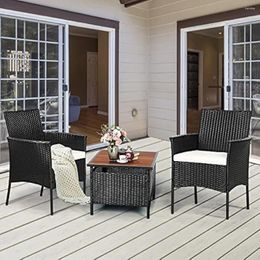 Camp Furniture Patio Chairs Set Of 2 Rattan Wicker Dining With Soft Removable Cushions Armrest Outdoor