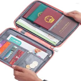 Card Holders Travel Oxford Cloth Passport Bag Waterproof Document Size Storage