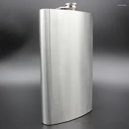 Hip Flasks Wine Pot 64OZ Outdoor Stainless Steel Portable Flask Big With Leather Cover Bag For Parties