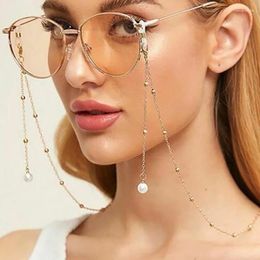 Sunglasses Frames Arrival Copper Bead Chain Glasses 2023 Fashion Pearl Tassel Anti-lost Mask Lanyards