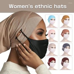 Ethnic Clothing Elastic Breathable Muslim Underscarf Tube Cap Islamic Eid Prayer Hijab Bottom Hat Headwear Arab Women Head Wrap Headscarf