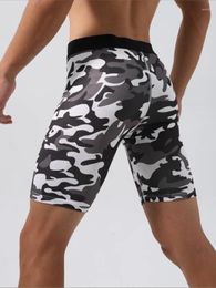 Men's Shorts Bodybuilding Quick Dry Milk Silk Pants Breathable Hip Lift Running