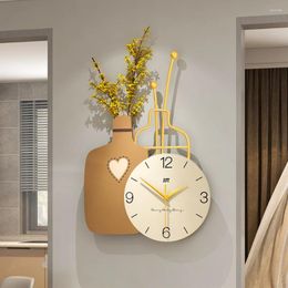 Wall Clocks Nordic Design Clock Hanging Battery Operated Metal Watches Large Silent Living Room Iron Art Orologio Da Parete Home Decor