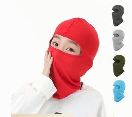 Outdoor Kids Ski Mask Multifuction Children Balaclava Hat Face Mask Windproof Sunblock Child Sports Snowboarding Cycling Shiesty Mask 13 Colours Wholesale