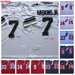 Ohio State Buckeyes in Stock Football Jersey 7 Dwayne Haskins J R 9 Binjimen Victor 14 K.J. Hill 33 Master Teague III Ed Jersey