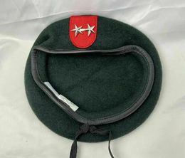 Berets US Army 7th Special Forces Group Blackish Green Beret 2Star Major General Rank Hat Military Reenactment