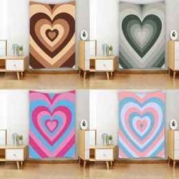 Tapestries Colorful Latte Love Coffee Heart Pink Green Tapestry Wall Hanging Art Room Decor Aesthetic Bedroom Background