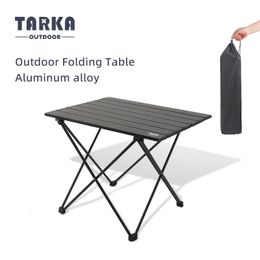 Camp Furniture TARKA Outdoor Camping Folding Table Party Picnic BBQ Portable Foldable Desk High Strength Ultralight Aluminium Portable Table 231024