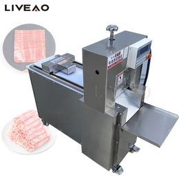 Stainless Steel CNC Steak Block Dicing Cutter Frozen Meat Cube Cutting Slice Machine Adjustable Thickness