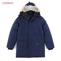 Men's Down Parkas Canadian Down Jacket Men's Coat Parka Expedition 95% White Goose Down Snowcoat Male Coat Jacket Waterproof 2602M S-2XL231023