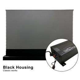120 Inch Electric ALR Tab-Tension Projector Screen Motorised Floor Rising Screen for Ultra Short Throw Laser 4k Projector