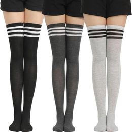 Woman Socks Long Striped Stockings Sexy Women Thigh High Socks For Ladies Girls Knee High Women New Fashion214c