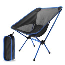 Camp Furniture Detachable Portable Folding Moon Chair Outdoor Camping Chairs Beach Fishing Chair Ultralight Travel Hiking Picnic Seat Tools 231024