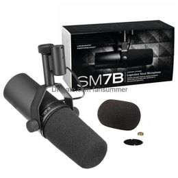 High Quality Cardioid Dynamic Microphone Sm7B 7B Studio Selectable Frequency Response For Shure Live Stage Recording