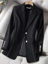 Women's Suits Plus Size M-4XL Arrival Autumn Winter Formal Blazer Women Jacket Ladies Black White Female Business Work Wear Coat
