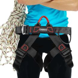 Climbing Harnesses Climbing Harness Adjustable Safety Harness Thickened Wider Half Body Safety Harness For Mountaineering Fire Rescuing Rock 231024