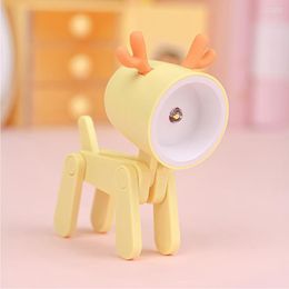 Night Lights LED Table Lamp Ornament Magnetic Base Cartoon Cute Mobile Phone Seat Heat Cold Resistance For Room Decoration Holiday Gifts