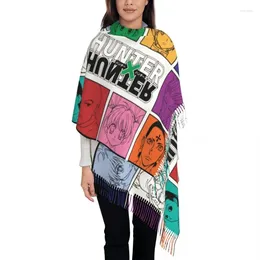 Ethnic Clothing X Scarf Wrap Women Long Winter Fall Warm Tassel Shawl Unisex Hisoka Morow T Shirt Hxh Killua Zoldyck Scarves