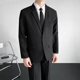 Men's Suits 2023 Jacket Man Blazer Slim Fit Male Office Clothing Spring Fashion Business Casual JacketsL19