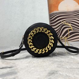 Round Bag Crossbody Handbags Underarm Shoulder Shopping Messenger Chain Genuine Leather Hobo Envelope Bags Handbag Purse Women Vintage Fashion Removable strap