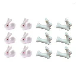 Chopsticks 448B 6 Pieces Cute D Ceramic Chopstick Rests Spoon Fork Holder Holders For Kitchen Utensils