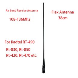 Air Aviation Band Flex Whip Antenna 108-136Mhz for Radtel Rt-490 Rt-68 Rt-4b Rt-830 Rt-850 Rt-890 Rt-470 Rt-420 RT-470L and more