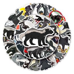 50pcs flat head brother cartoon animal personality graffiti creative waterproof decoration PVC laptop scooter sticker