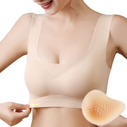 Catsuit Costumes ONEFENG KVS Breathable Massage Point Spiral Shape Cancer Silicone Breast Form Prosthesis for Mastectomy Women