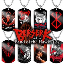 Pendant Necklaces Berserk Necklace Guts Cosplay Japanese Anime Accessories Manga Titanium Women Jewellery Cartoon Men Neck Chain Cool Gift