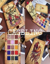 Cageling 15 Colors Eyeshadow Palette Shimmer Matte Glitter Eye Shadow Pallete Pigmented LongLasting Waterproof Makeup Kit6426768