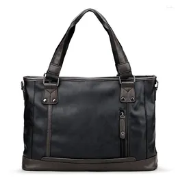Briefcases Weysfor Large Capacity Men Briefcase Business Messenger Handbags Bags Laptop Travel Crossbody