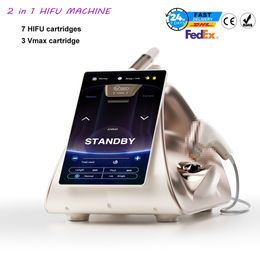 NEW 7D hifu mahine ultra-micro pulsed ultrasonic anti-aging Noninvasive SMAS Skin Friming Cellulite Removal Body Slimming device 10 Cartridges